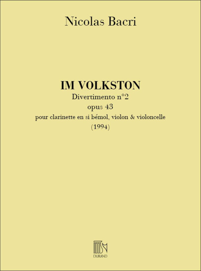 Im Volkston Clarinette-Violon-Violoncelle